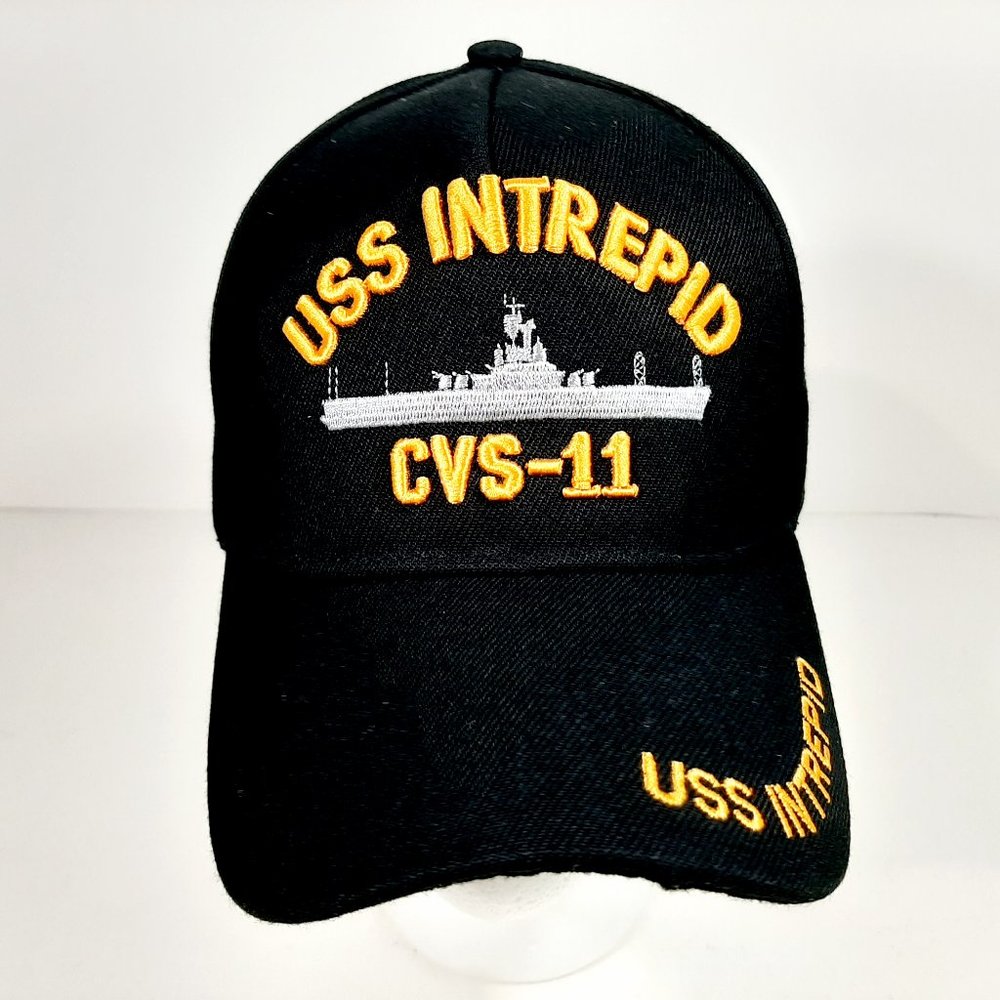 U.S. Navy USS Intrepid CVS - 11 Men's Hat Cap Blac